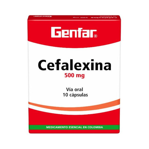 CEFALEXINA 500 MG TABLETAS (GENFAR)